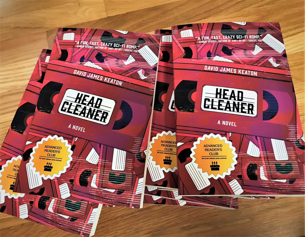 TheARCParty's tweet photo. Out in the wild soon! Some lucky readers will get ARC Party stickered copies of Head Cleaner by @spiderfrogged 

Official release is tomorrow (1/31), pre-order now or order tomorrow on launch day!

(Affiliate link)
https://t.co/uC5BMl3XyO https://t.co/208vbB8A2S