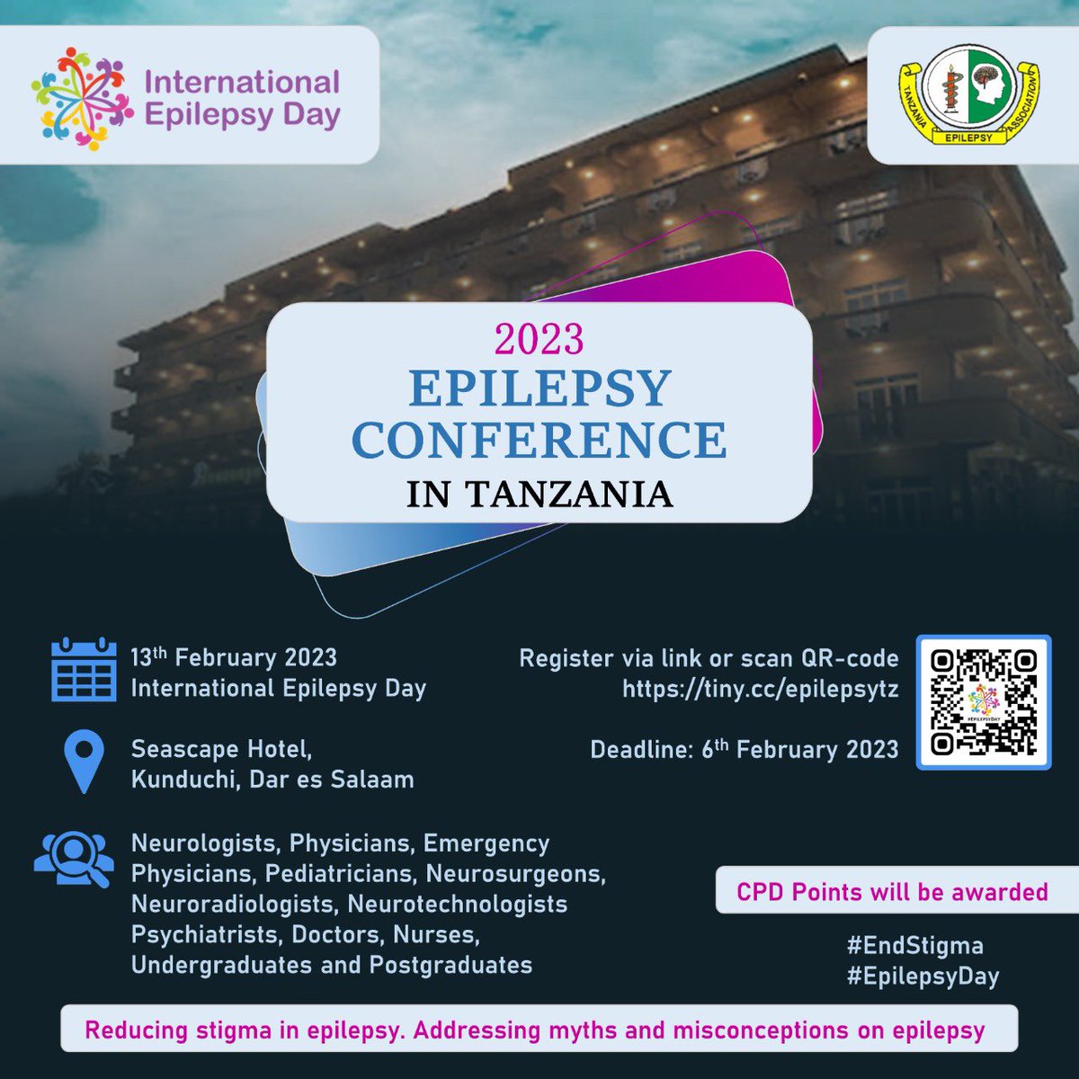 Dont forget to register for this upcoming event #Epilepsy Conference in #Tanzania.. Learn about the updates on Epilepsy care from experts. Use the following link: docs.google.com/forms/d/e/1FAI… #Epilepsy #GlobalNeurology #Tanzania @TZAneurones