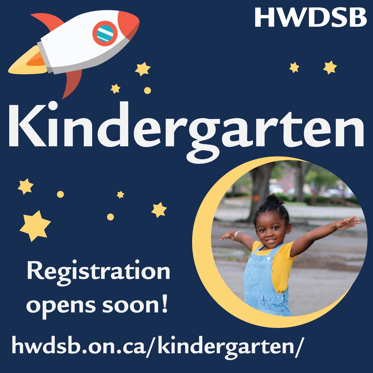 Kindergarten registration is one week away! 🚀

HWDSB families can register online starting Monday, February 6. 

Children are eligible for the two-year Kindergarten program in the calendar year they turn four or five.

Learn how to register: hwdsb.on.ca/blog/kindergar…