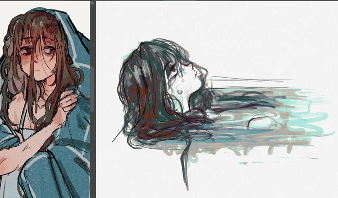 [IYR/RTG] warm up doodle with swap makoto :) 