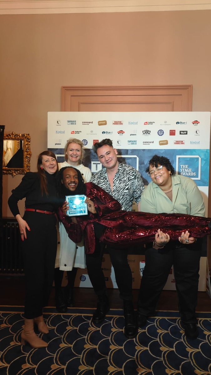 Look yah! We won! #TheStageAwards 

@anotherrouteart @artsadm 
@TheStage 

🥰🙌🏾💕🔥