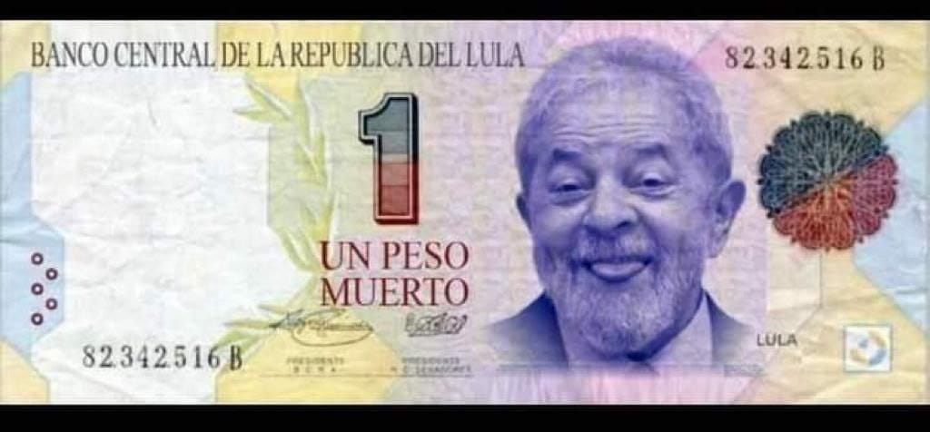 criptoemacaobr's tweet photo. A nova moeda única do governo Lula. O peso "muerto"

Uma coisa nunca morre no Brasil, a criatividade https://t.co/ZSiabjwpHg
