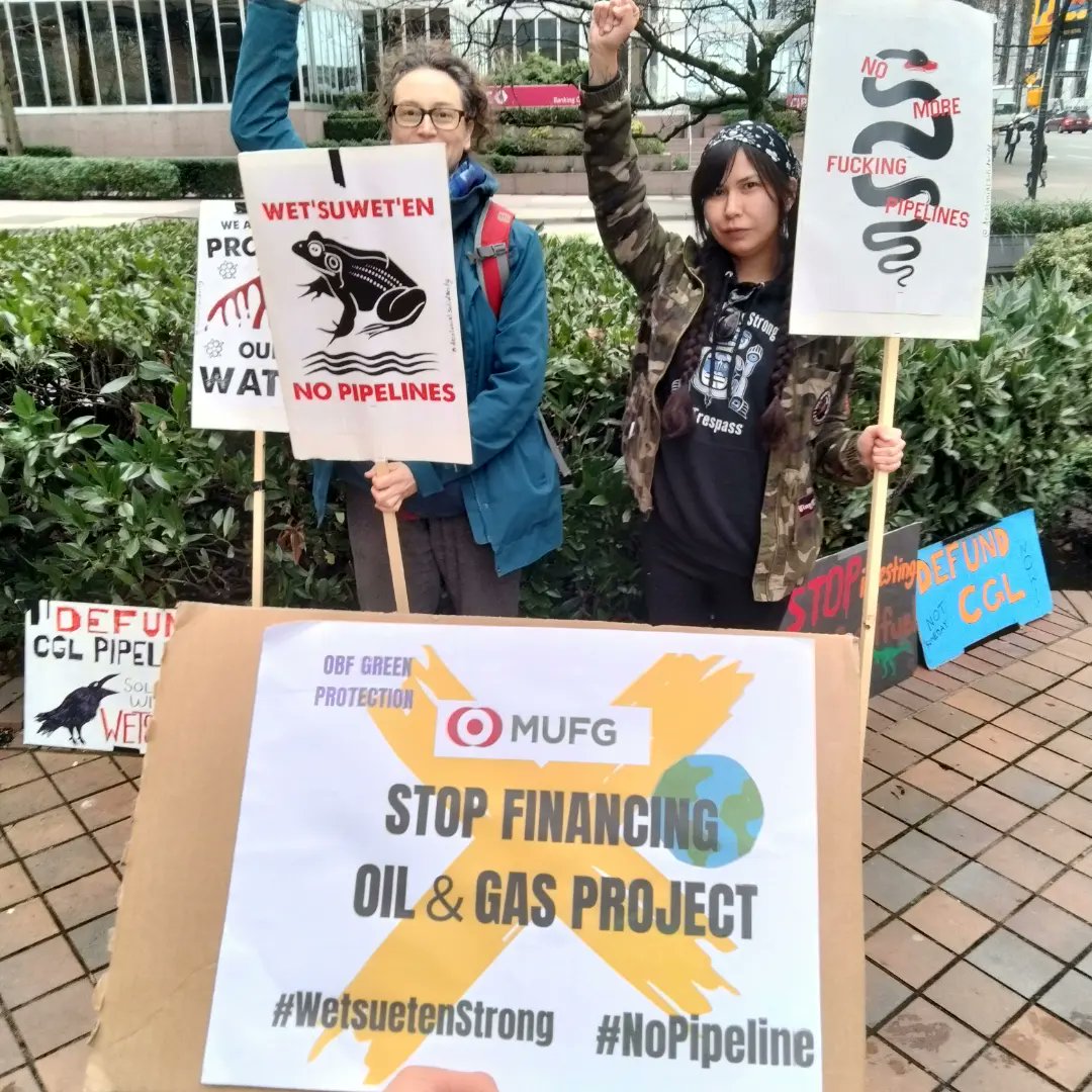 We took action with the wonderful activists of wet'suwet'en to stop CGL, which is also financed by Japanese companies.
日本企業も融資しているコースタル・ガスリンク・パイプラインを止めるためにwet'suwet'enのアクティビストとアクションをしました。
#ClimateActionNow #NoPipeline