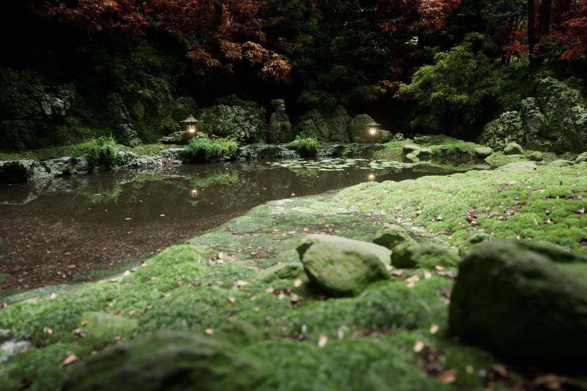 colourature's tweet photo. Lighting &amp; layout tests. WIP. Then on to the smaller details. 

Raw renders using @OTOY Octane https://t.co/wJDZU0T3os