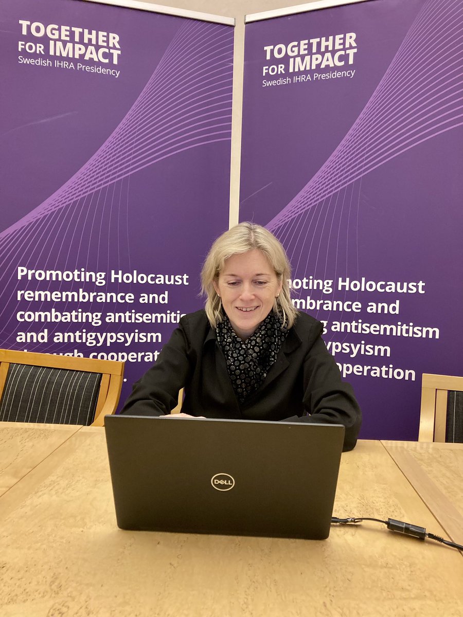 Back at the office with renewed determination after marking #HolocaustRemembranceDay. Great to start off with a meeting with current &amp; incoming Chairs of the Working Groups &amp; Committees. The experts are key to the role &amp; impact of <a href="/TheIHRA/">IHRA</a>.
