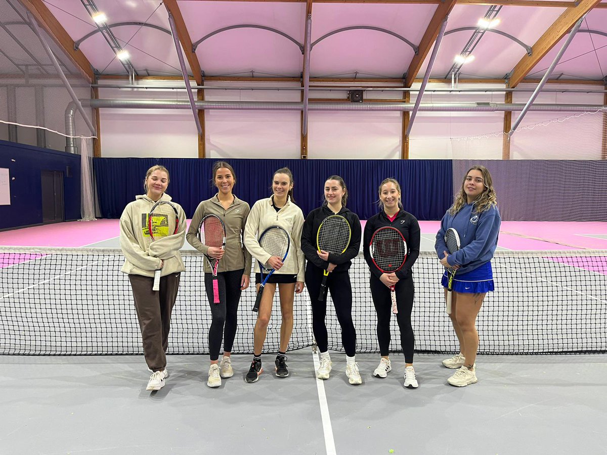 NTU_Tennis's tweet photo. Great work from this team getting the WIN in Notts Winter League action this weekend πͺπΎ
Theyβre currently top of their division with 3 wins from 3 π₯
One of our Menβs team also got a win in Ravenshead π
#unitennis #PrideUnityRespect https://t.co/LJNEHBjCNb