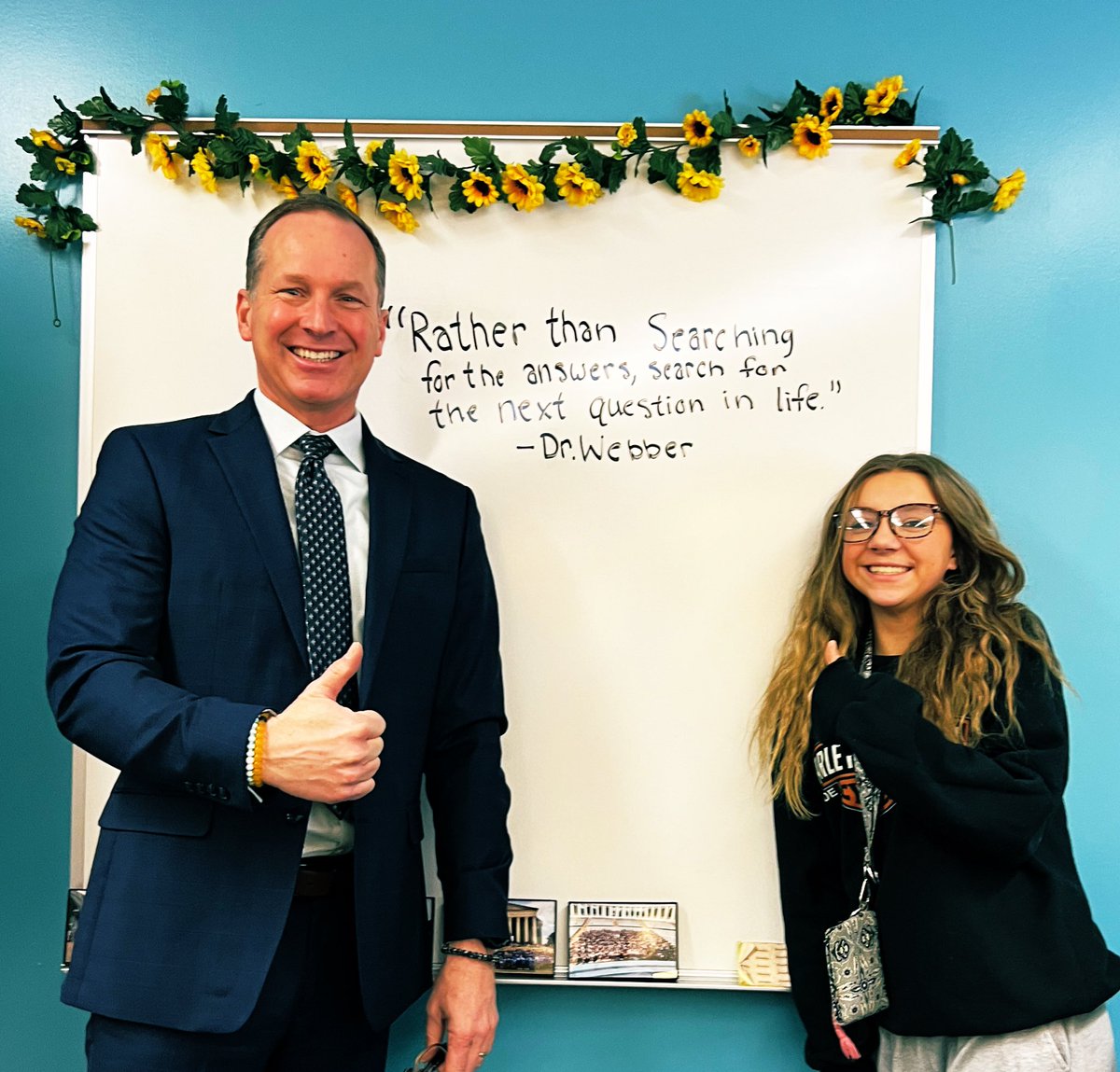 DrWebberRj's tweet photo. Great visit to @MMPatriotPride @NorthvilleEDU this AM, Ms. Sandiha’s class reviewed books they thought would make good movies, explained why, and “cast” the film. I gave some feedback and this student liked it enough she wanted to share it with other classes:) #StayCurious https://t.co/gOda8lNOPk