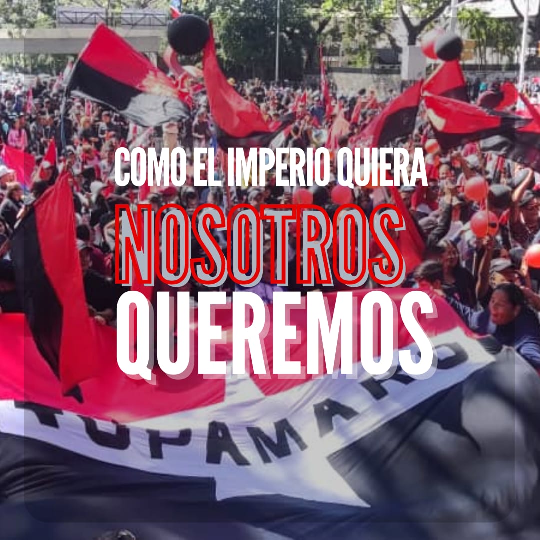 @TupamaroMRT una vez más mostrando su compromiso con la Patria, ante cualquier adversidad, ante cualquier bloqueo, ante cualquier sanción, estamos dispuestos a dar la batalla como el imperio quiera nosotros queremos. " Tuuupamaro Ejemplo de Lucha" #TupamaroAntiimperialista