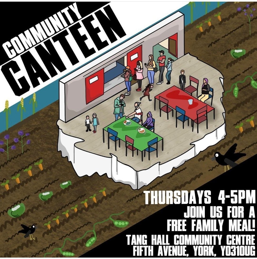 Great idea by Tang Hall Community Centre. Free family meals every Thursday. @Fishergate_Sch