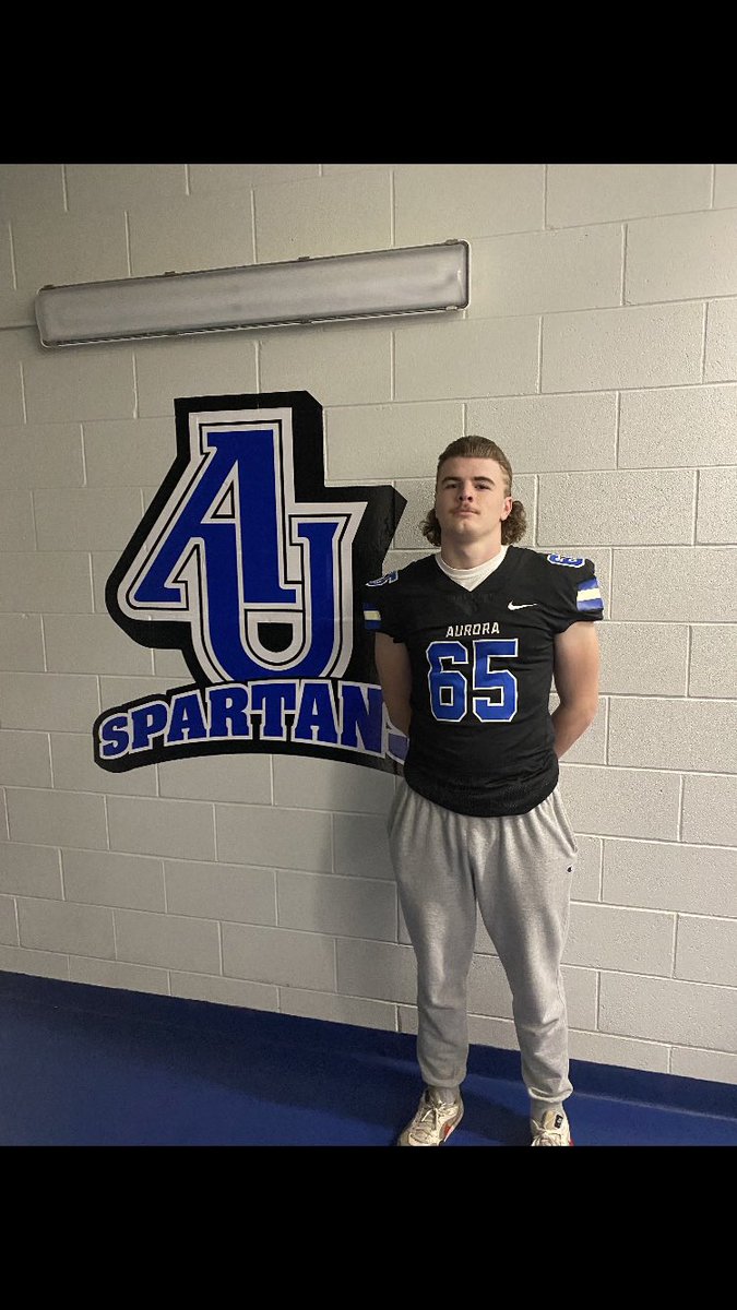 I am blessed and proud to announce I  have committed to Aurora University to continue my academic and athletic career. Thank you to everyone who has helped me get here. 🔵⚪️ <a href="/AUCoachZim/">J.T. Zimmerman</a> @DonBeebeNFL <a href="/AU_SpartanFB/">Aurora University Football</a>