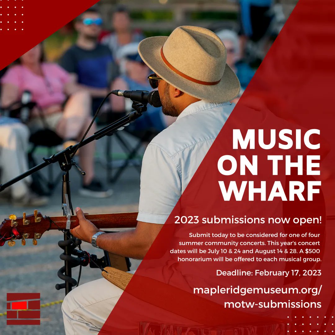 Calling all musical artists! We are accepting submissions for Music on the Wharf until February 17! buff.ly/3iVov3Q