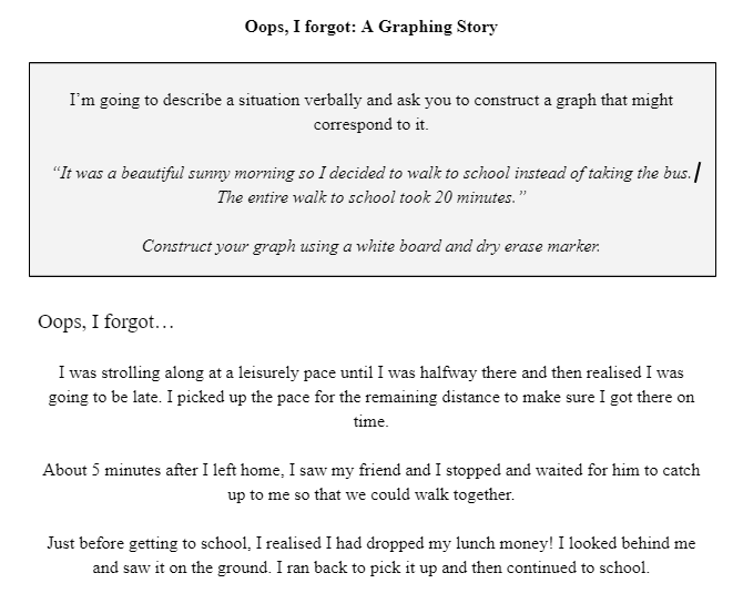 TheErickLee's tweet photo. Trying out a graphing story using "Oops, I forgot" #OIFMath and a template from @NatBanting. #ITeachMath
https://t.co/pkSGD10VIF https://t.co/WYpgemwKuN