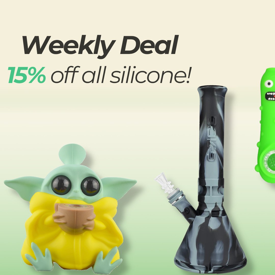 StayWokeNM's tweet image. Come check out this week's deal of 15% off on all silicone items including pipes, rigs, dab mats, and other smoking accessories. We offer a wide variety of unique items that are sure to catch your attention. 😍 😚 💨 💚 

#localsmokeshop #picklerick #siliconepipes #weeklydeal