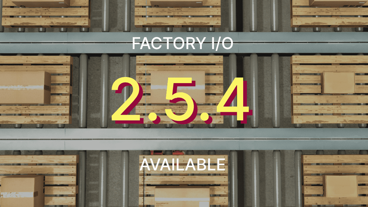 Factory I/O 2.5.4 hotfix released

This is a hotfix for the regression found in the contains filter of the OPC UA driver.