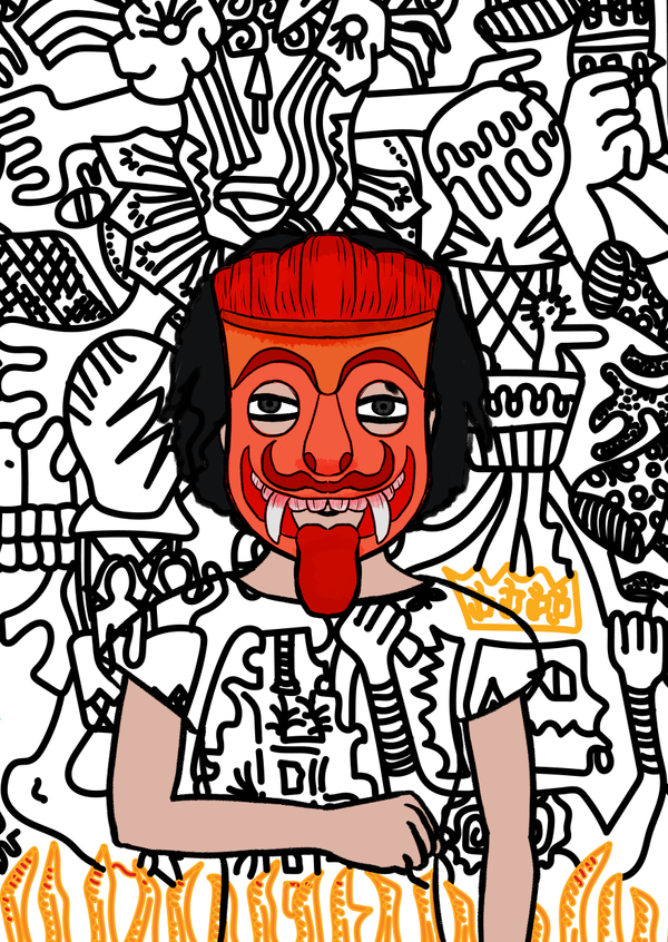 _be_GM's tweet photo. #Hashmasks6862 has Mask Type: Indian and Mask subtype: Ravana find more detils on https://t.co/3bosd2tjl7 listed on opensea: https://t.co/RPOicn8xn4 #theHashmasks #NFTs  #HMHBDAY https://t.co/aa1XZJ4rfv