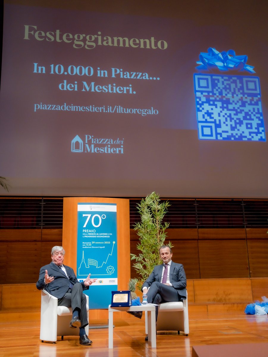 Nel suo discorso di ringraziamento ha menzionato anche la nostra realtà. Per festeggiare il suo riconoscimento, ha voluto offrire una piccola sorpresa a tutti voi che ci seguite e a chi ci deve ancora scoprire…

Un regalo da non perdere 👇
🎁 piazzadeimestieri.it/iltuoregalo/