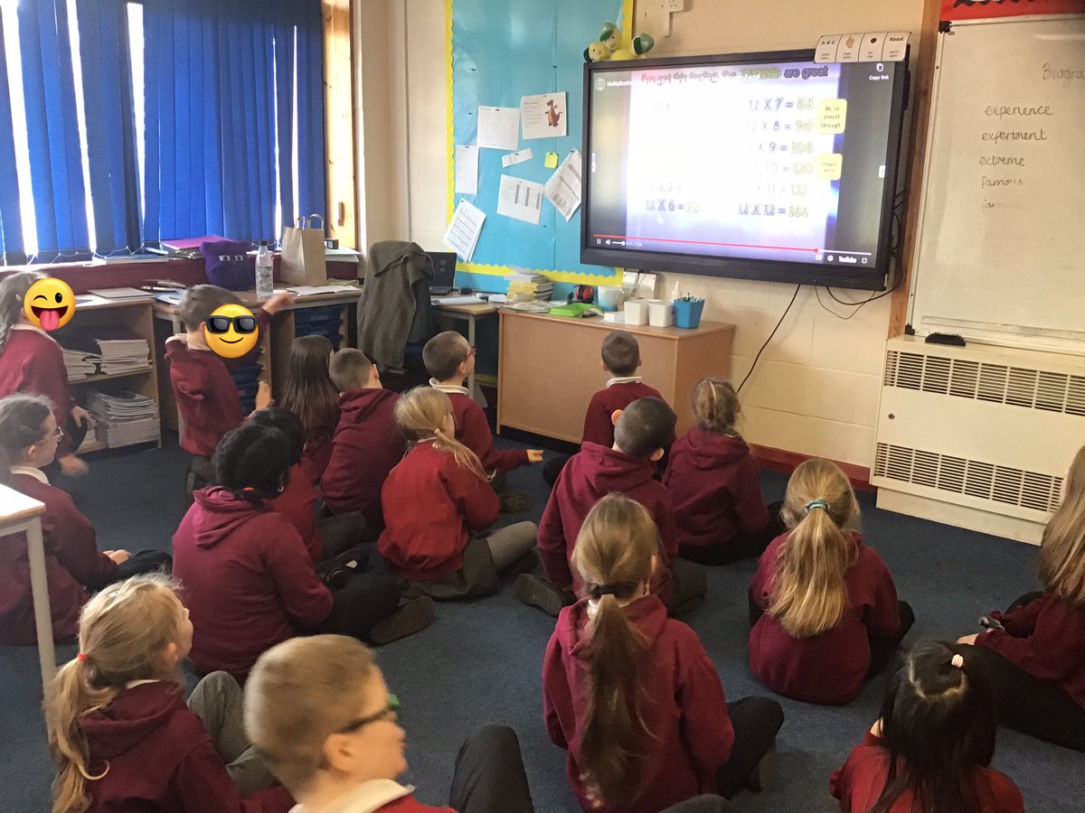 CharterYr3's tweet photo. We love a sing a long multiplication mash up #chartermaths https://t.co/jhXDDYnYpJ