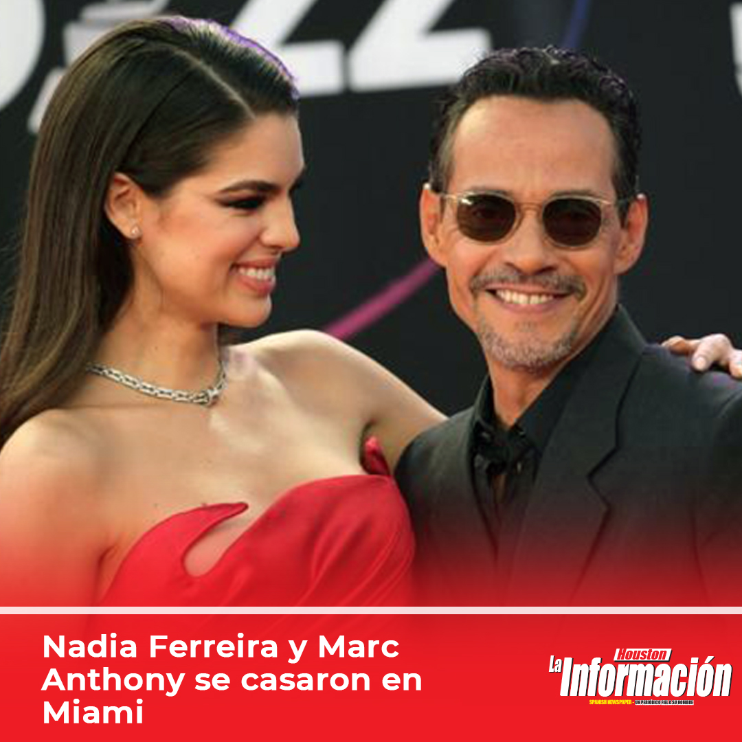 La_Informacion1's tweet photo. Marc Anthony y su novia Nadia Ferreira, quien representó a Paraguay en el concurso Miss Universo 2021, se casaron el último sábado en Miami con David y Victoria Beckham, Maluma y Salma Hayek entre los invitados
#MarcAnthony #NadiaFerreira #jlo #opustour
https://t.co/4B5uMurYx1 https://t.co/w7Omn8vONh