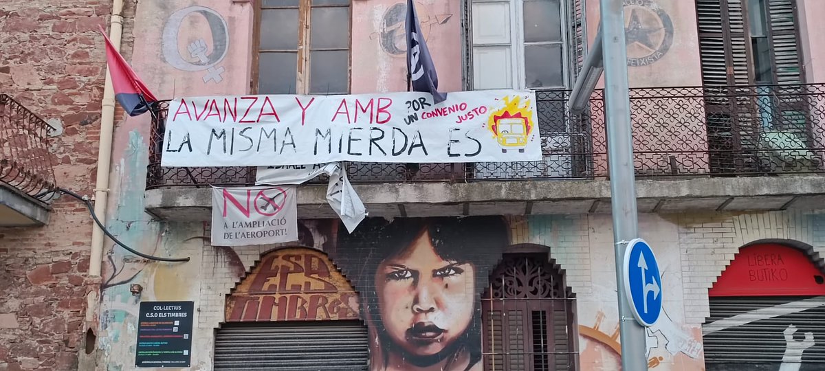 CSOelsTimbres's tweet photo. Des del CSO Els Timbres manifestem públicament el nostre suport a les treballadores i treballadors d'@avanzaenBCN i convidem a la resta de la població a sumar-se en una reivindicació intersectorial.
El transport públic ens afecta a totes i s'ha de defensar! 🔥🚍✊🏼 https://t.co/AATBxvKqub