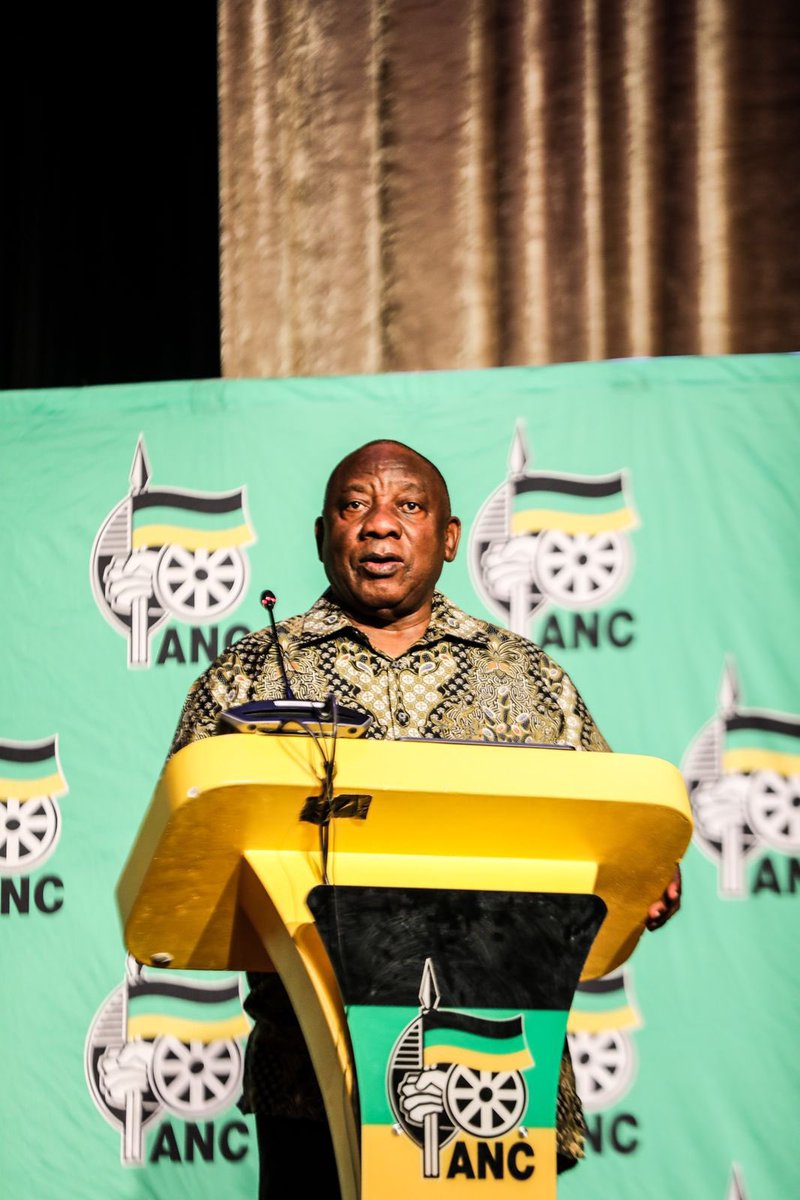 MbalulaFikile's tweet photo. MyANC President, Cde Ramaphosa Delivers #ANCNECLekgotla Closing Remarks. #ANCInAction https://t.co/QemTVvYdOd