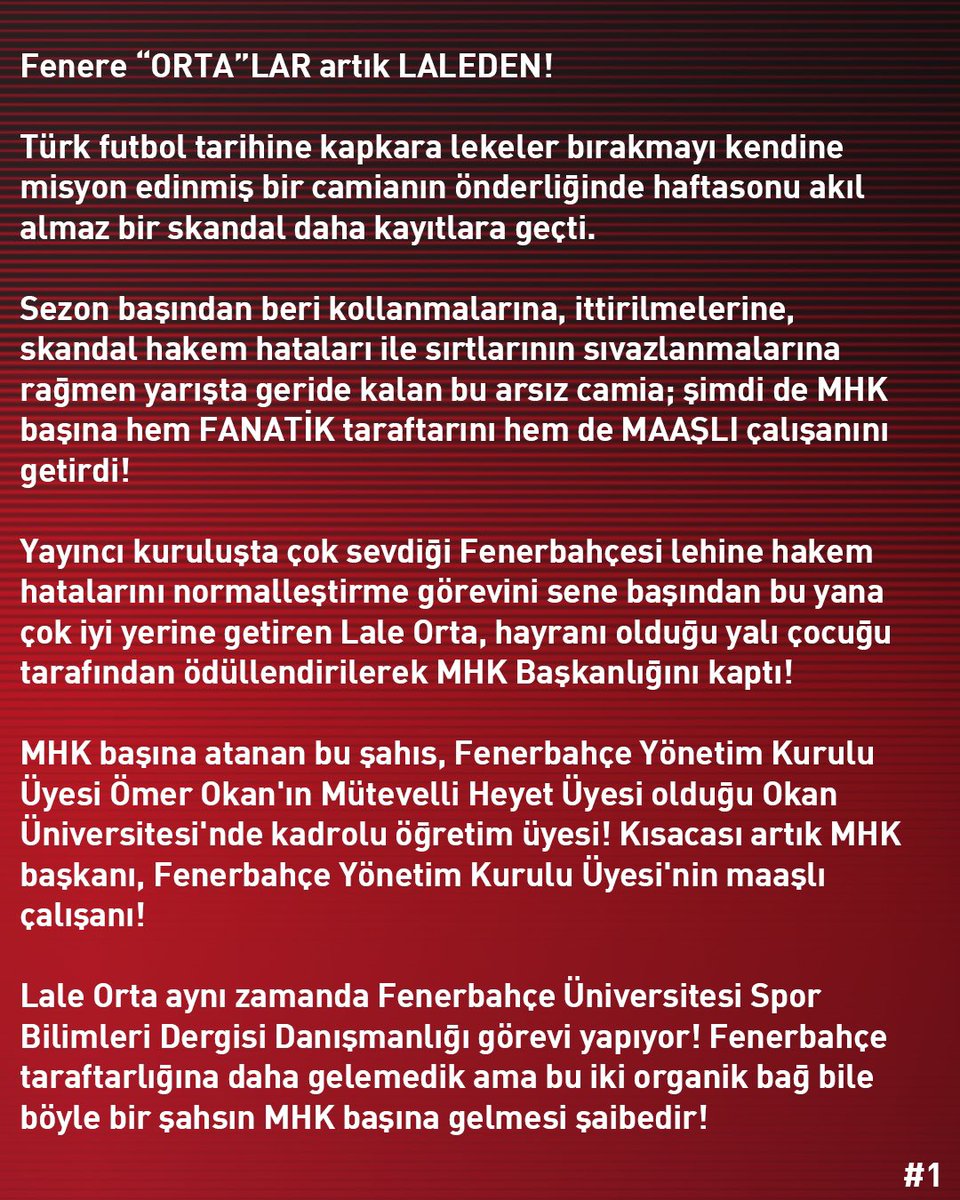 ultrAslan's tweet photo. #ultrAslan | Açıklamamızın tamamı.

👉🏻 #FenereORTAlarLALEden https://t.co/5Edma7pkyg