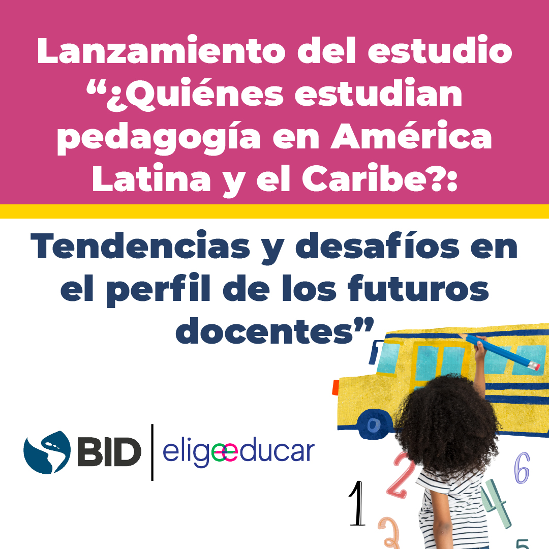 ¿Quiénes estudian pedagogía? ¿Qué características tienen los futuros docentes de ALC? Conoce más en la presentación de una nueva publicación de <a href="/el_BID/">Banco Interamericano de Desarrollo</a> y <a href="/eligeeducar/">Elige Educar</a> durante el Seminario Futuros docentes para la calidad educativa en ALC.  Mañana  – 8am: youtube.com/watch?v=bRZJLc…
