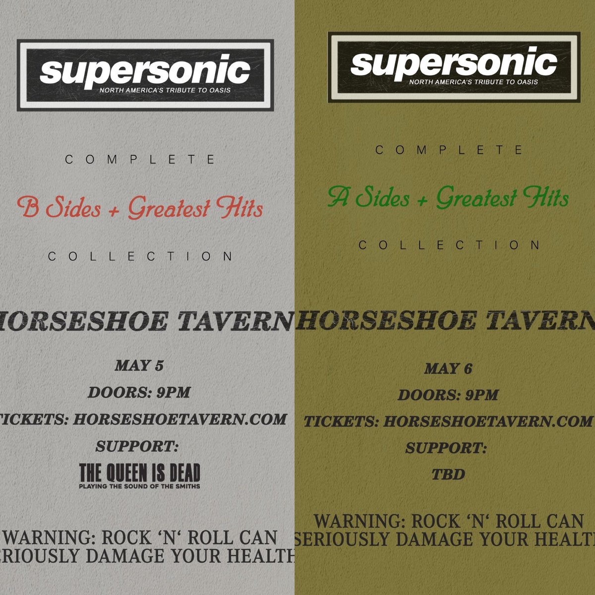 Super_SonicNA's tweet photo. #twoofakind #oasis #oasisfans #toronto #asides #bsides #mcfc #manchester #back2back #horseshoetavern #May #supersonic #oasistribute #justannounced https://t.co/W8EskXnedP