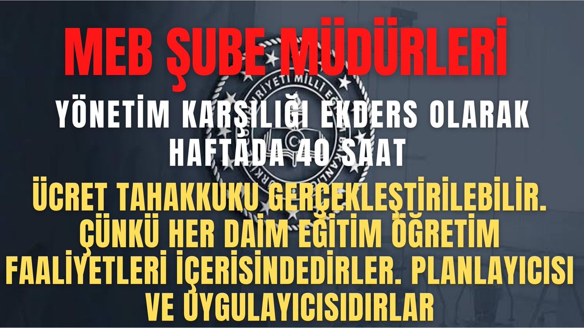 HalilDAL7's tweet photo. #MebSubeMudurleri
MEB Görevde Yükselme Yönetmeliği Çerçevesinde bu kadrolara atamaları yapılan yöneticilerdir. Görevde yükselirken gelirde düşüş yaşamalarının izahı yoktur ve çözülmelidir.
@RTErdogan 
@tcmeb 
@dbdevletbahceli 
@kilicdarogluk 
@fuatoktay
@aliyalcin 
@TalipGeylan06 https://t.co/bPQ8l7w8OU
