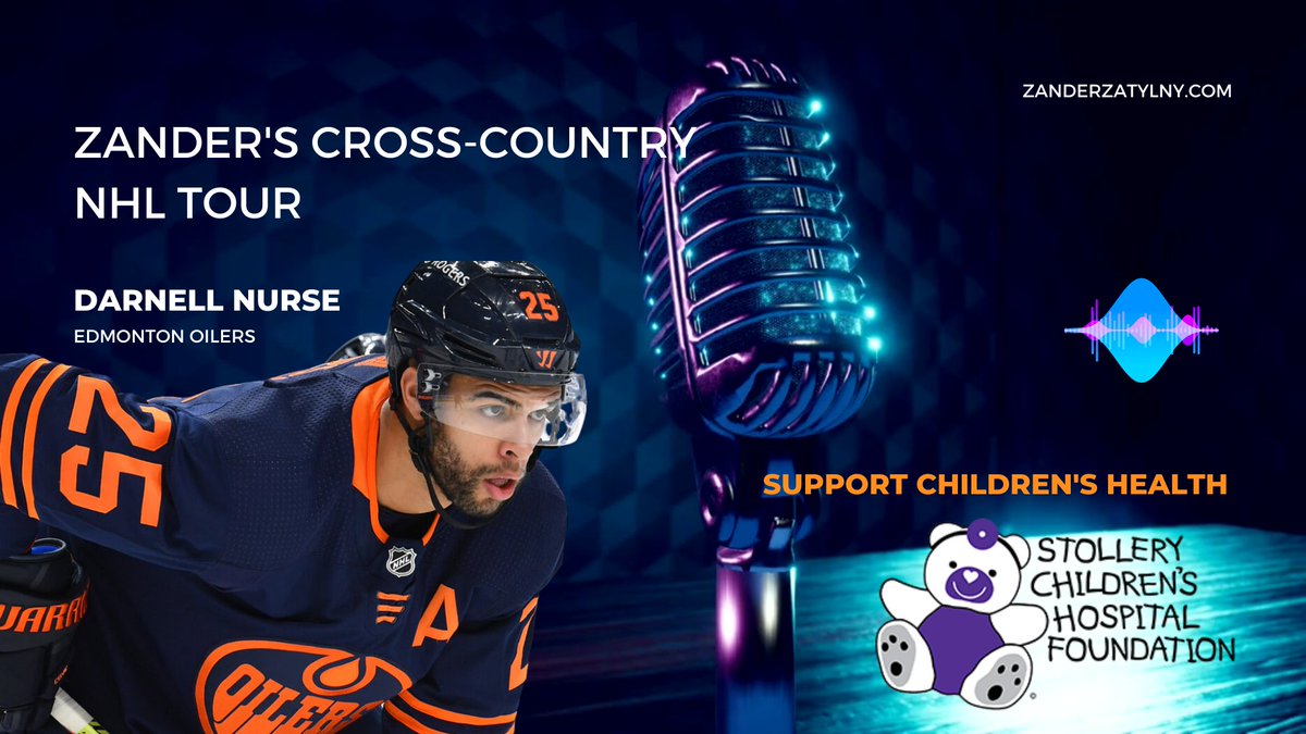 ZandersPodcast's tweet image. Have a look at our visit to Edmonton as part of my Cross-Country NHL tour.  We met some awesome people for sit downs, including Nafisa Bowen, Dr. Joseph Atallah and Oiler superstar, Darnell Nurse 🏒. 
➡️youtu.be/_PrMpF5oL74 
@StolleryKids @EdmontonOilers
