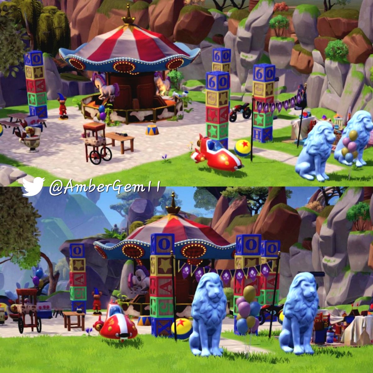 Working on a carnival/toy story area on #DisneyDreamlightValley <a href="/DisneyDLV/">Disney Dreamlight Valley</a> 🎠🍿