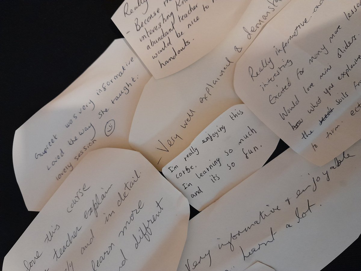 I always enjoy facilitating <a href="/TCVleicester/">@TCVleicester</a> Food Growing Courses.
Lovely comments &amp; recommendations, as we all learn from each other.