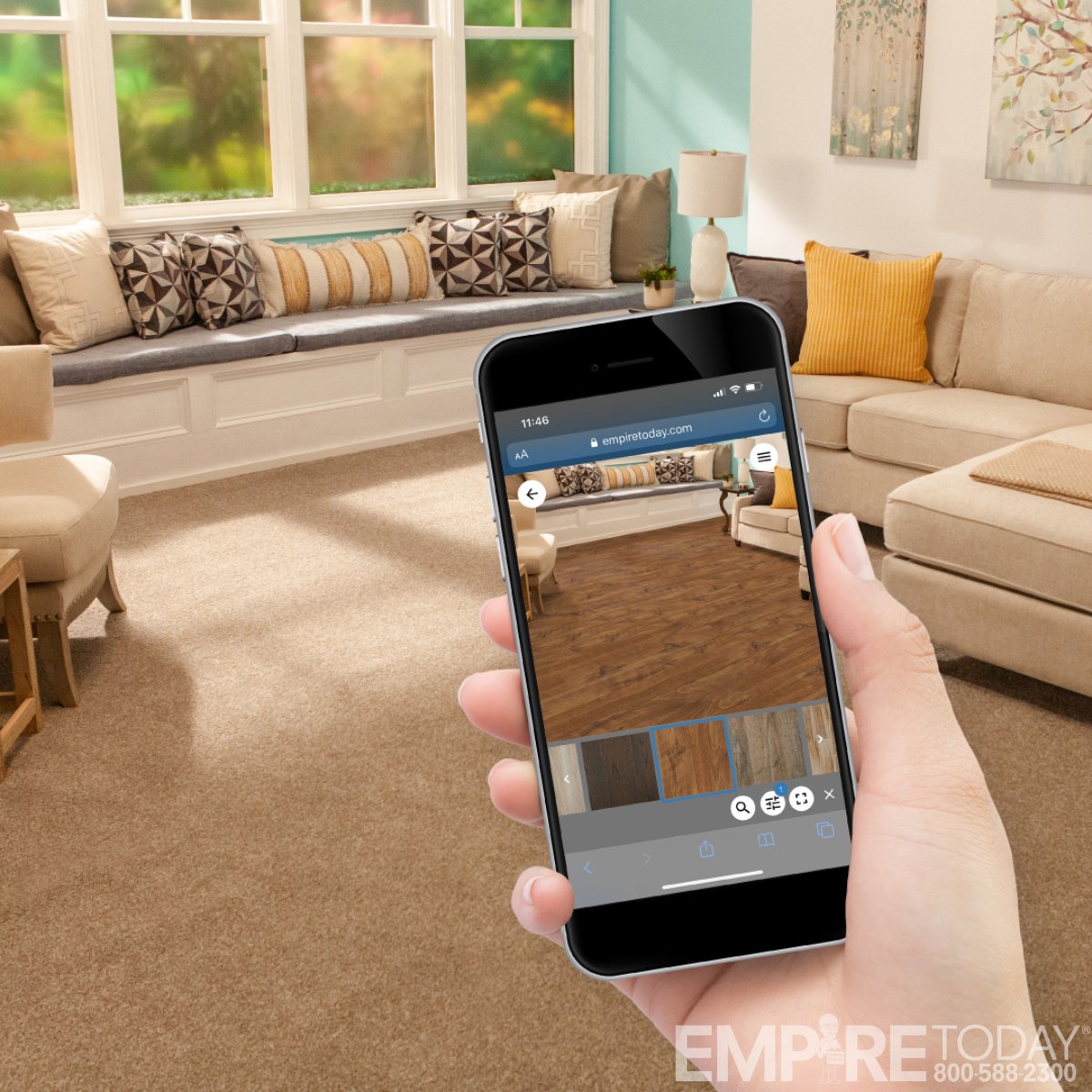 EmpireToday's tweet photo. It's never been easier to see how new floors could look in your home with the Room Visualizer by Empire Today®! Just upload a photo of your space and preview different flooring options... it's that simple 😉

https://t.co/rC8bJ0ZYrH

#empiretoday #homeupgrades https://t.co/BTR8EvRPBd