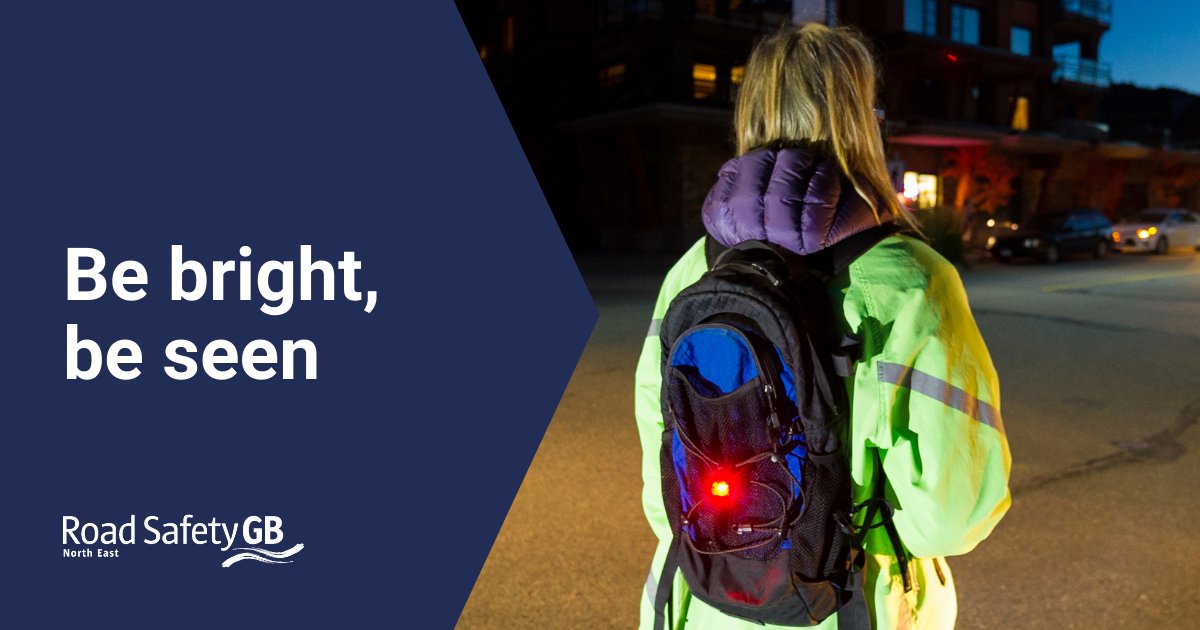 Pedestrians can be hard to see on dark nights. Stay safe by making sure you're visible to vehicles.

And drivers, watch for people stepping out and slow down in residential or busy areas #BeBrightBeSeen