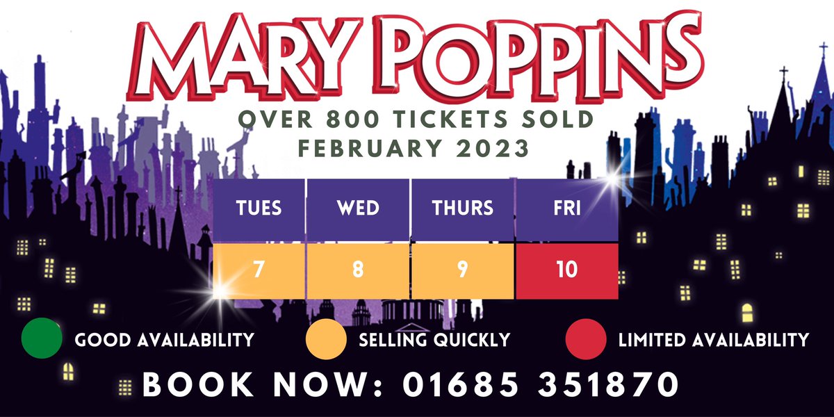 Tickets are flying out quicker than you can say SUPERCALIFRAGILISTICEXPIALIDOCIOUS 👏🏼🪁☂️ 

📆 7TH - 10th FEBRUARY📆 
 🗺️BISHOP HEDLEY CAMPUS🗺️
⏰7PM START ⏰
💰£8.00 ADULTS, £6.00 16 &amp; UNDER💰
☎️CALL 01685 351870 TO BOOK☎️

#MaryPoppins2023 <a href="/BishopHedleyRC/">BCA @ BHHS Campus</a>