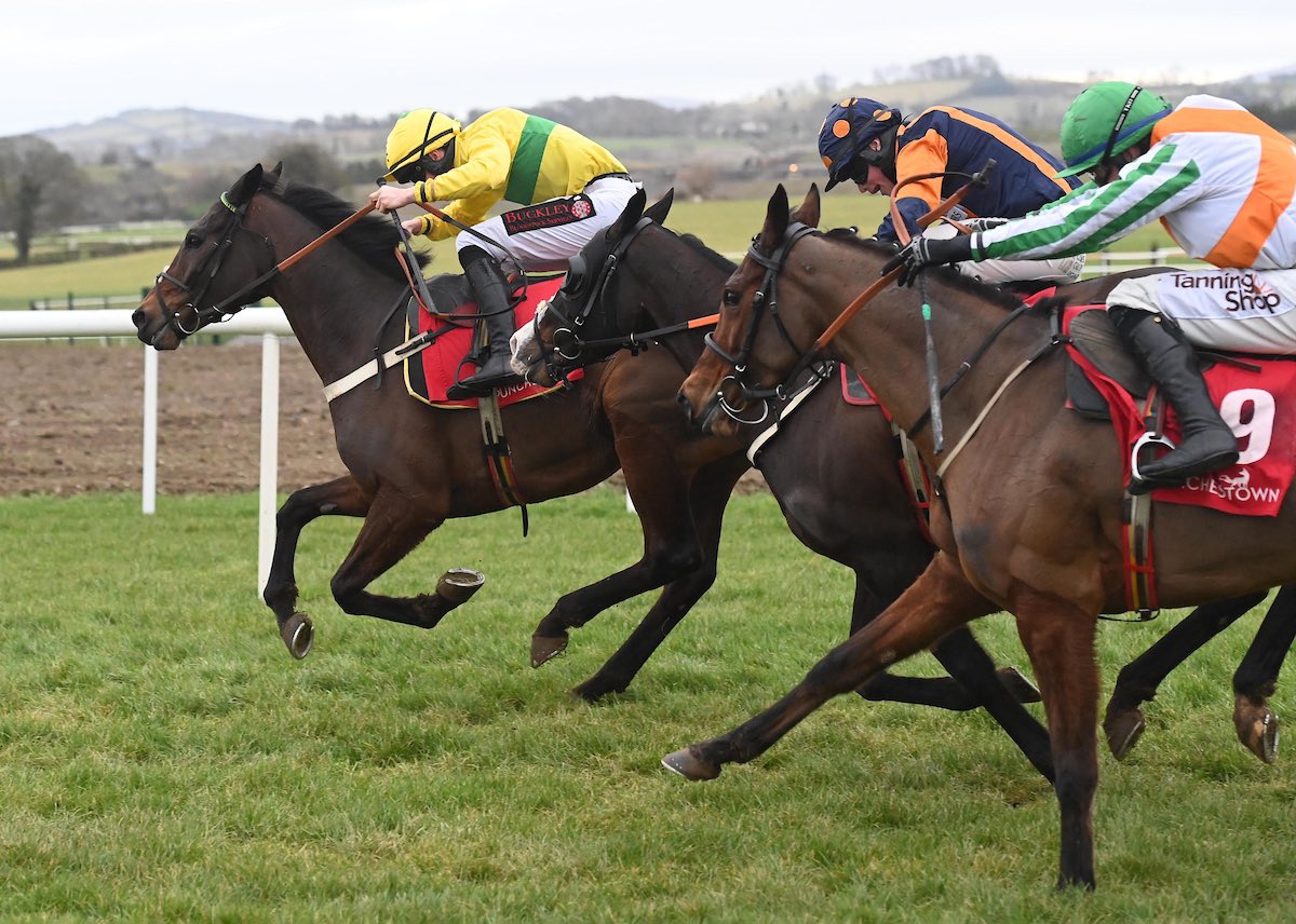 🏆 Winner 🏆 American Money makes a winning handicap debut <a href="/punchestownrace/">Punchestown</a>. Nice ride by <a href="/Buckley123K/">Kieren Buckley</a> and thanks to race sponsors <a href="/BarOneRacing/">Bar One Racing</a> 

Congratulations to winning owners Iona Winning Syndicate

#HartyRacing #BerminghamCameras