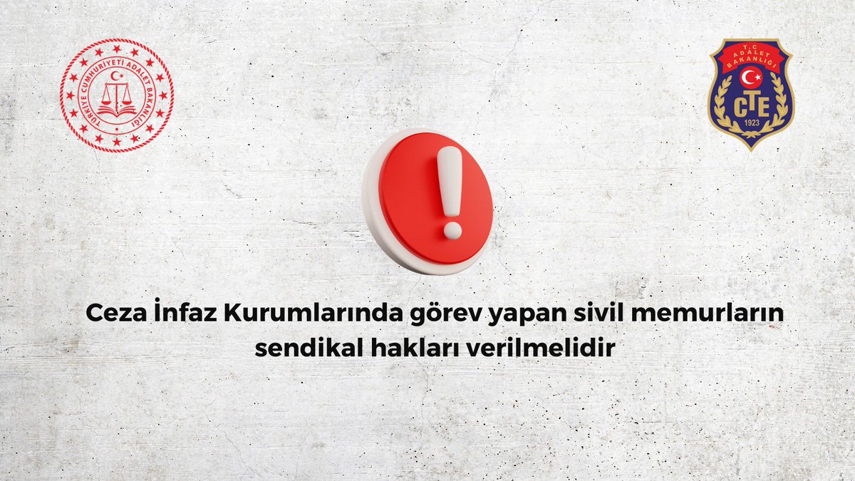 #ADALETmemurundaBAŞLAR
Adalet bakanlığı 
🪶En Düşük Memur Maaşı ₺
🪶Sendika Hakkı
🪶3600 Ek Gösterge
🪶Sorumluluk Tazminatı
🪶Risk Tazminatı
🪶Resmî ve Dini Bayram ek ücreti
🪶Taban Aylıkta İyileştirme
🪶Ek Ödemelerde İyileştirme
<a href="/ayhancivi/">Ayhan Çivi</a> @FOXhaber <a href="/YavuzEnis/">Enis Yavuz Yıldırım</a> <a href="/bybekirbozdag/">Bekir  Bozdağ</a>