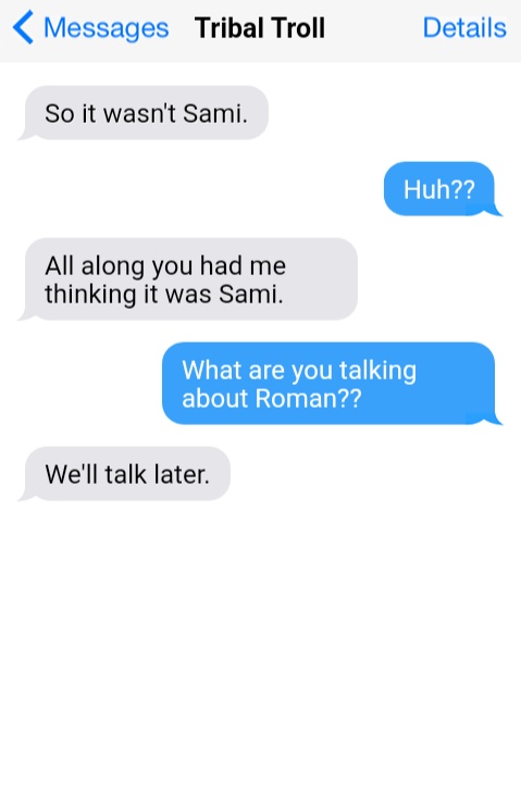 What the??? He's being so cryptic!!