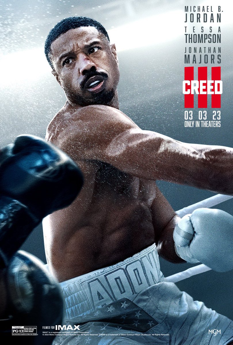 DiscussingFilm's tweet photo. New poster for ‘CREED 3’. https://t.co/WpQOtAelBU