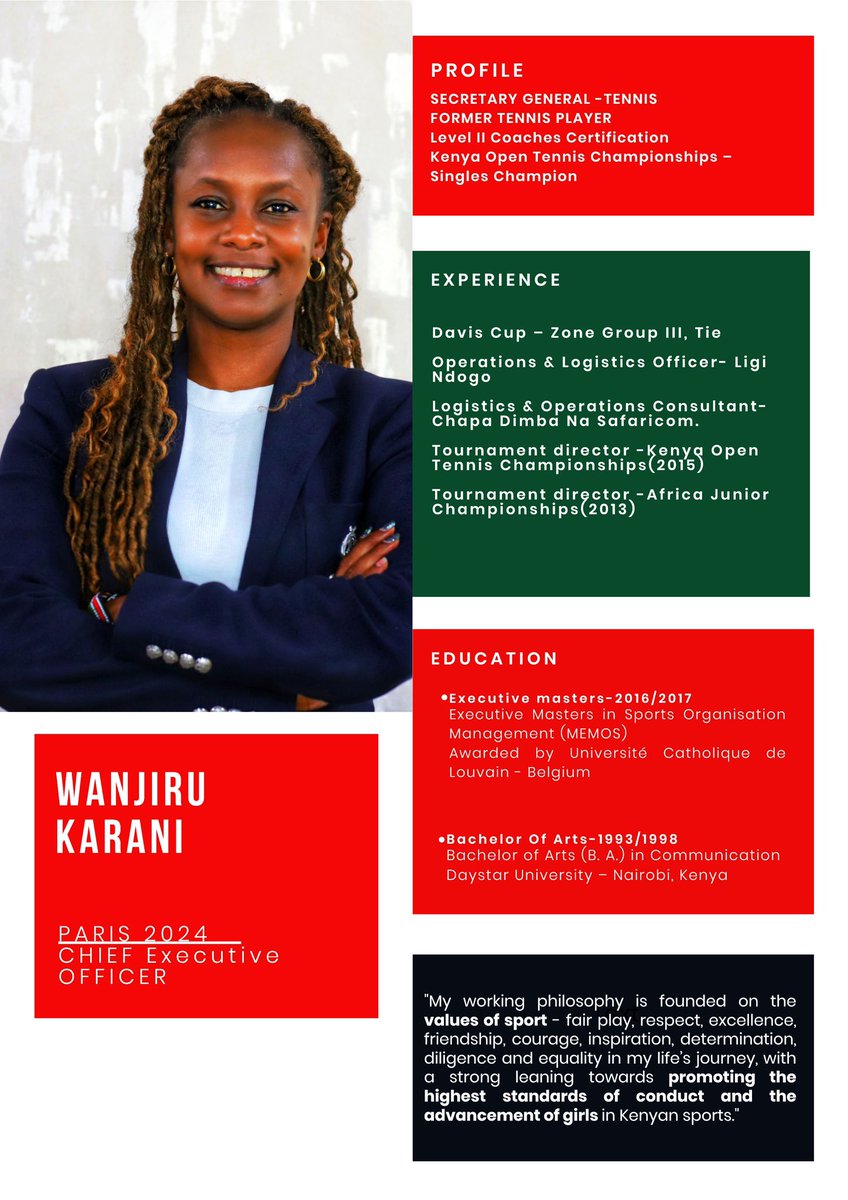 She’s FIERCE! ✨
And she’s Madam CEO.👏🏻
Congratulations <a href="/wanjiii/">Wanjii</a> on your appointment as CEO to the Paris 2024 Olympic Games.