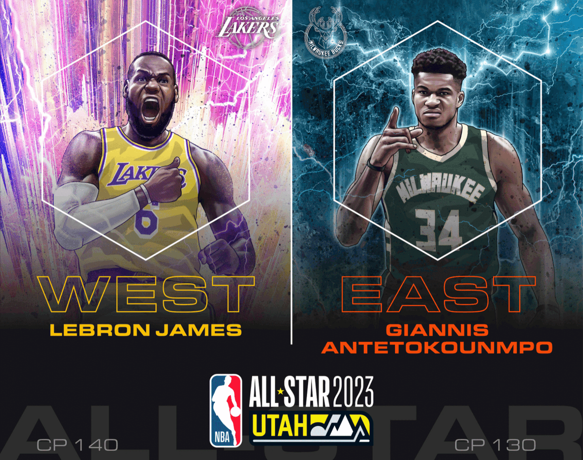 FlexNBAOfficial's tweet photo. 🔥Team Lebron vs Team Giannis🔥
@NBA #allstargame captains @KingJames x @Giannis_An34 #Flexagon™ tiles are boosted +23 Confidence Points in the #flexnba app & on https://t.co/6GsfI1zHK8—thru 2/19/23.
+ Shop Lebron & Giannis bundle sets & get $15 off at https://t.co/CL5VWZIgE7 https://t.co/AlhuHM2kiV