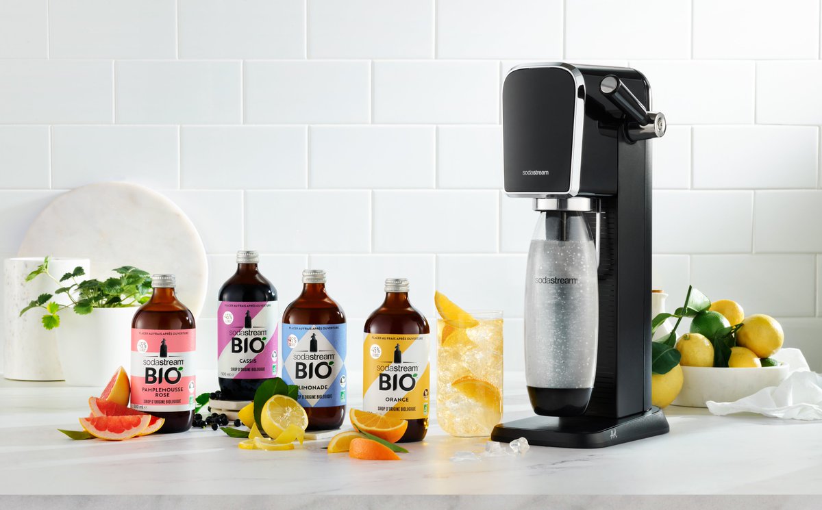 Envie d'une petite pause #gourmande ? Saviez-vous que les boissons issues des sirops de notre gamme #biologique sont composées de 45% de sucre en moins que la moyenne des boissons aromatisées vendues en France ? Alors n'hésitez plus 🥃#PushForBetter sodastream.fr/collections/si…