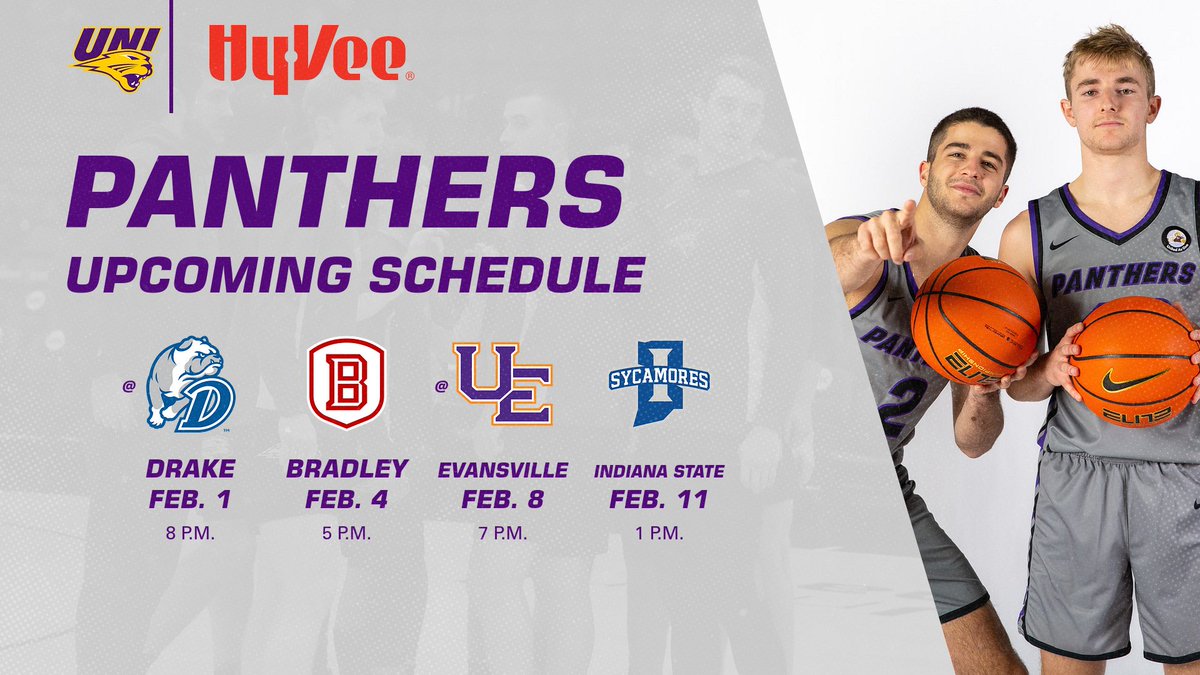 .<a href="/egepeksari/">EGE PEKSARI</a> and <a href="/cmillerr4/">charlie miller</a> want you in the seats for a big week of Panther hoops! Your upcoming schedule is brought to you by <a href="/HyVee/">Hy-Vee</a>! 📅 

#EverLoyal