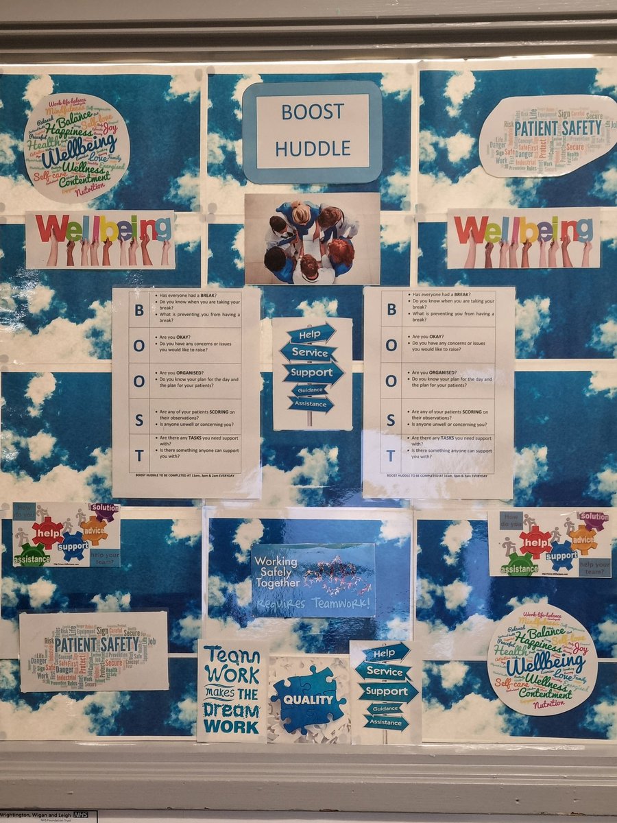 Day 1 - Team MAU BOOST Huddle. Supporting Staff, Ensuring Patient Safety, Enhancing Quality. @WWLNHS @Kim_Whiteside @r_mccarren @lizzie12rogers @kathrynglass66 @Steps4Wellness   #staffwellbeing #staffengagement