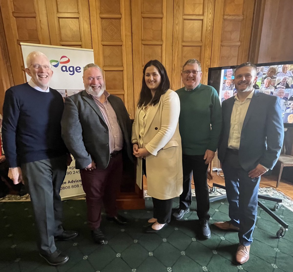 agenipolicy's tweet photo. Lively, friendly gig for #APG Ageing &amp; Older People today w Group members &amp; many more MLAs hearing sector reps talk key concerns. #APG office bearers &amp; David ⁦@Age_NI⁩ #ConForum 
⁦@ClaireSugden⁩ ⁦@stewartcdickson⁩ ⁦@GildernewColm⁩ ⁦@RobbieButlerMLA⁩ https://t.co/WL69vqeetO