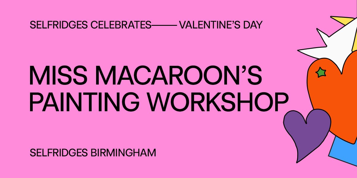 Join us for - MACAROON PAINTING <a href="/Selfridges/">Selfridges</a> Birmingham on the 10th of February from 4.00pm!

Book now  selfridges.com/GB/en/features… LIMITED AVAILABILITY