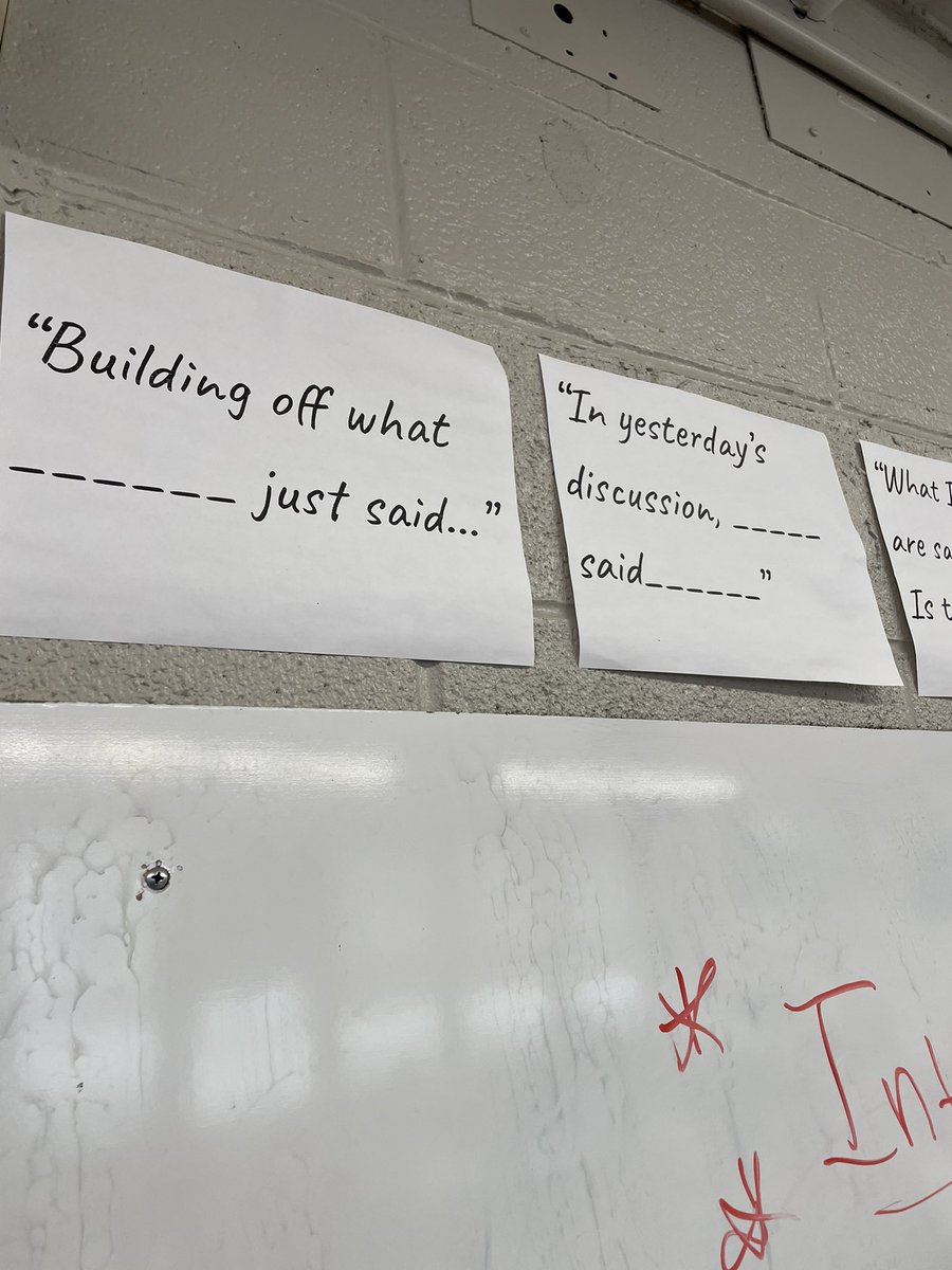 Man, I love how instinctive “building off what _____ just said…” becomes right about this time of year. ❤️ I don’t think there’s a more important sentence starter.