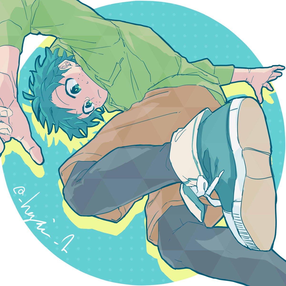 緑谷出久 「みどりや 」|はじめのイラスト
