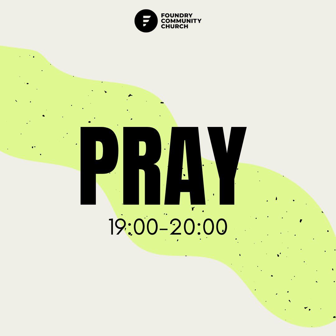 We'll be meeting to worship and pray together tomorrow (Tuesday) from 7-8pm. 🙏