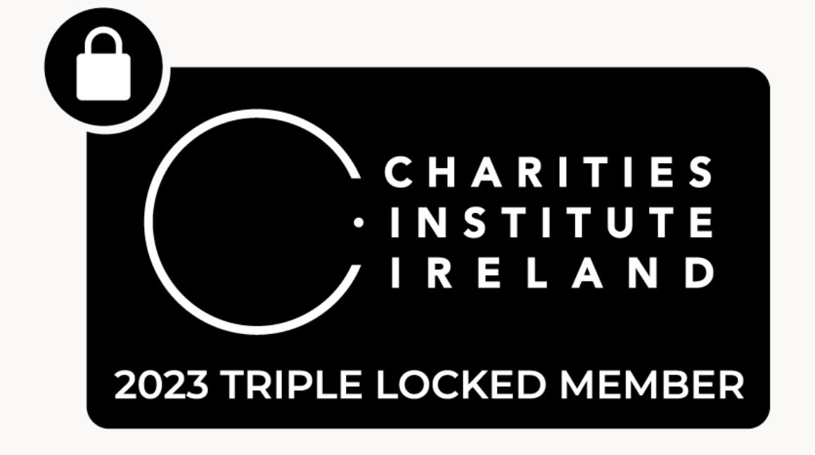 oneinfourirish's tweet photo. So proud to have received our 2023 Triple Lock. Triple Lock status is awarded to charities that uphold the highest standards in transparent reporting, ethical fundraising, and strong governance structures. This recognition is the gold standard for Irish charities. @CiiTweets https://t.co/06CFTHftUW