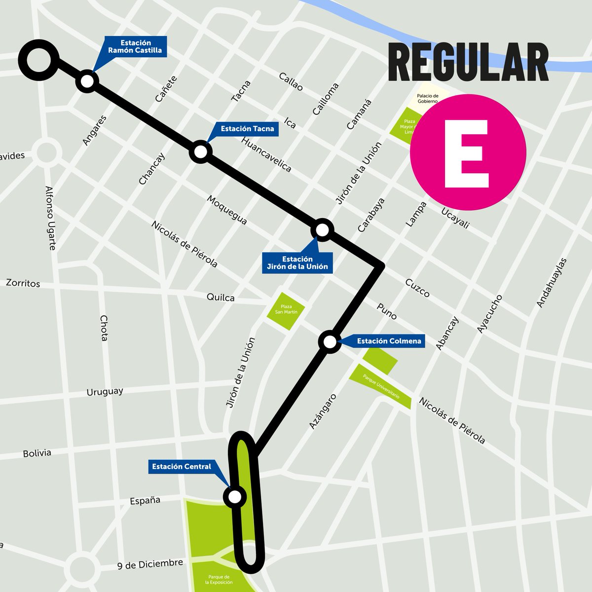 Metropolitano_L's tweet image. ¡Atención, usuarios! Les recordamos que, desde hoy, la ruta C del Metropolitano solo circula desde el terminal Matellini hasta la estación Central, ida y vuelta.